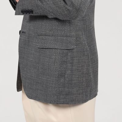 ＳＵＭＭＥＲ　ＴＩＭＥ　ウールシルクリネン　シングルブレステッド　２Ｂジャケット　ＬＯＲＯ　ＰＩＡＮＡ