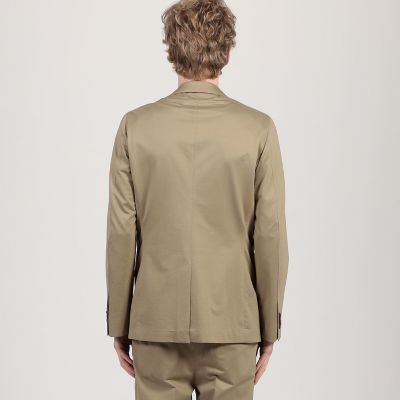 コットンポリエステル　ストレッチツイル　シングルブレステッド２Ｂジャケット