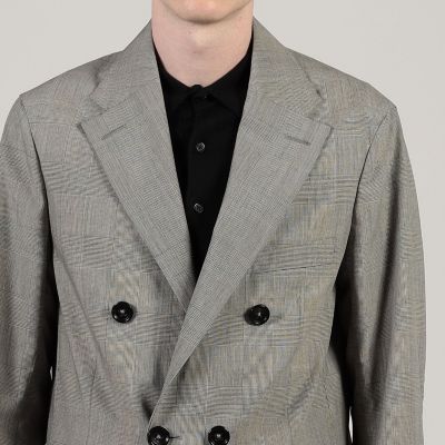 ウールシルク　ダブルブレステッド　６Ｂジャケット