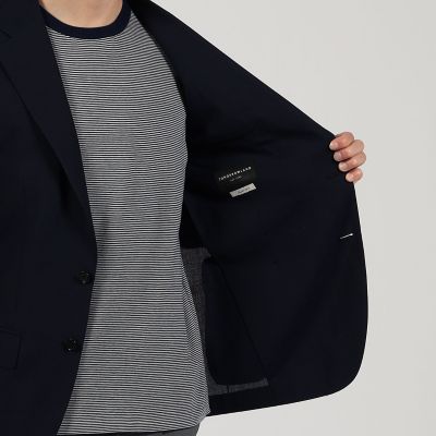 Ｓｕｐｅｒ１２０&rsquo;ｓウールポリエステル　ホップサック　シングルブレステッド２Ｂジャケット