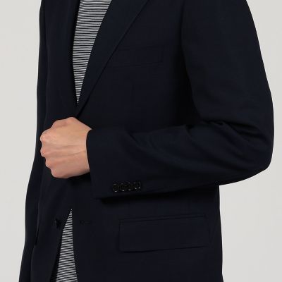 Ｓｕｐｅｒ１２０&rsquo;ｓウールポリエステル　ホップサック　シングルブレステッド２Ｂジャケット