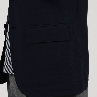 Ｓｕｐｅｒ１２０&rsquo;ｓウールポリエステル　ホップサック　シングルブレステッド２Ｂジャケット
