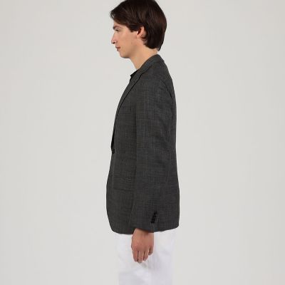 ORBIUM DWライン ウール ホップサックジャージー テーラード ジャケット セットアップ対応・洗える・撥水・防汚】コットンFITTYシャーク