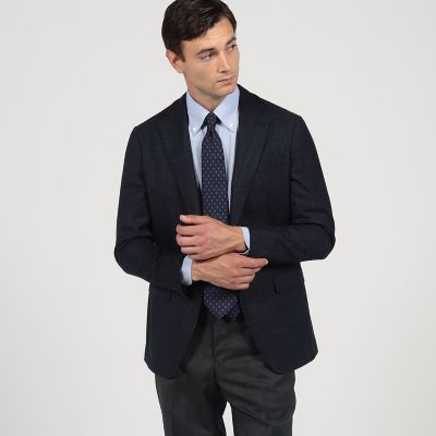 ウールシルク シングルブレステッド 2Bジャケット SILK AIR