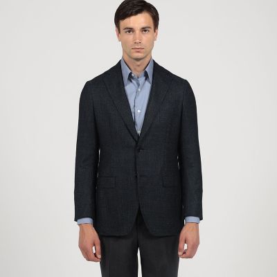 ウールシルク シングルブレステッド 2Bジャケット SILK AIR