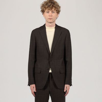 ウールナチュラルストレッチ シングルブレステッド 2Bジャケット