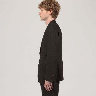 ウールナチュラルストレッチ シングルブレステッド 2Bジャケット