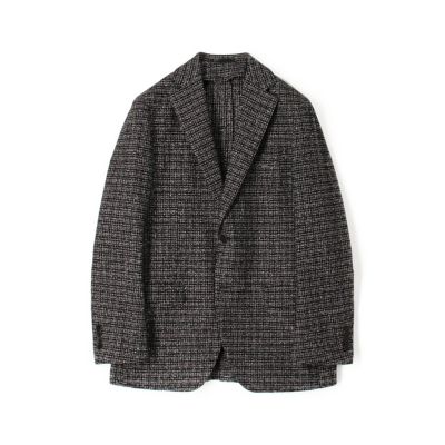 ウールシルクナイロン シングルブレステッド 2Bジャケット