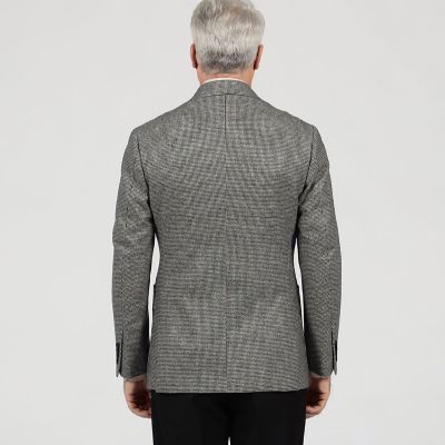 ウールフランネル ダブルブレステッド4Bジャケット FOX