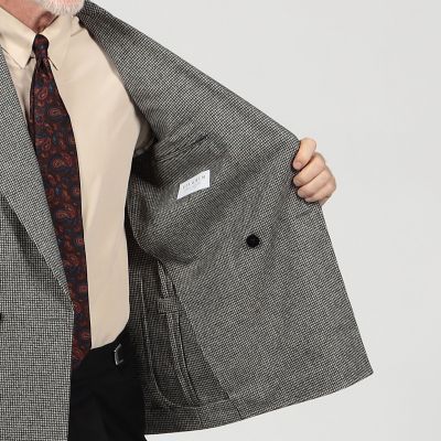 ウールフランネル ダブルブレステッド4Bジャケット FOX