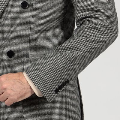 ウールフランネル ダブルブレステッド4Bジャケット FOX