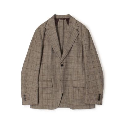 TOMORROWLANDウールレーヨンツイル シングルブレステッド2Bジャケット レーヨンシルクリネン シングルブレステッド 2Bジャケット