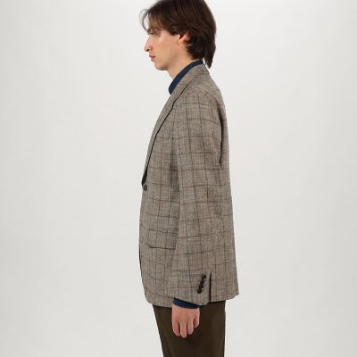 レーヨンシルクリネン シングルブレステッド 2Bジャケット