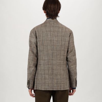 レーヨンシルクリネン シングルブレステッド 2Bジャケット