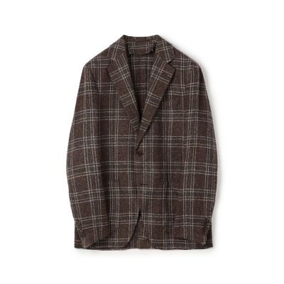 【ニコニコ鴨商店】HEVO コットンポリエステルジャケット 46 レーヨンコットンポリエステル サマーブークレ シングルブレステッド
