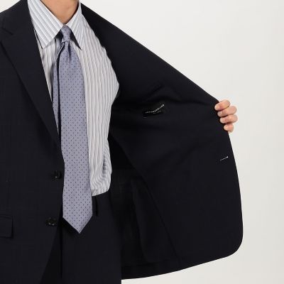 Super130'sウール シングルブレステッド2Bジャケット