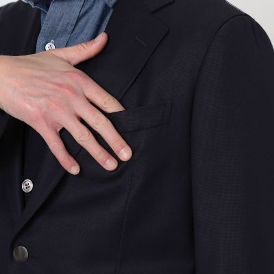 店舗限定】ウールホップサック シングルブレステッド 2Bジャケット