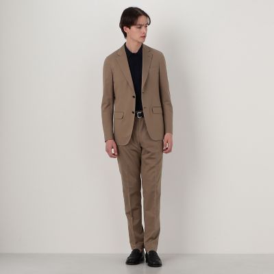 【25SS/未使用近】トゥモローランド ジャケット 44　2B　ストレッチツイル コットンポリエステル ストレッチツイルジャージー シングルブレス