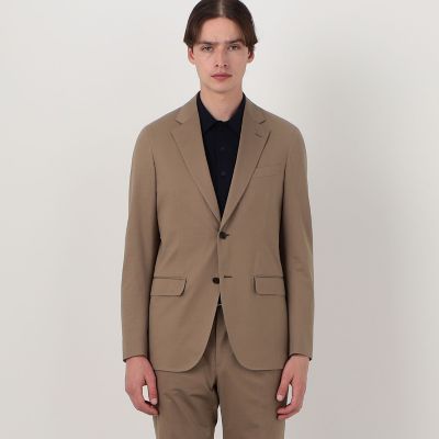 【25SS/未使用近】トゥモローランド ジャケット 44　2B　ストレッチツイル コットンポリエステル ストレッチツイルジャージー シングルブレス