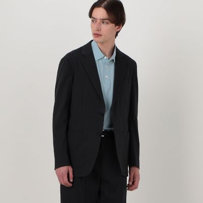 レーヨンリネンコットン シングルブレステッド2Bジャケット