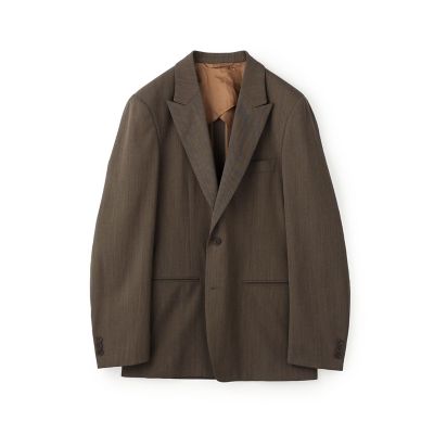 レーヨンウールツイル シングルピークドラペル2Bジャケット
