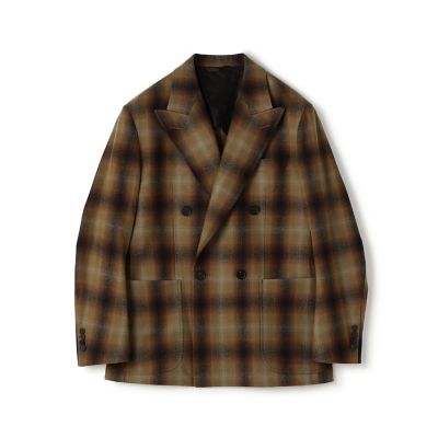 別注】PENDLETON ウールオンブレチェック ダブルブレスト4