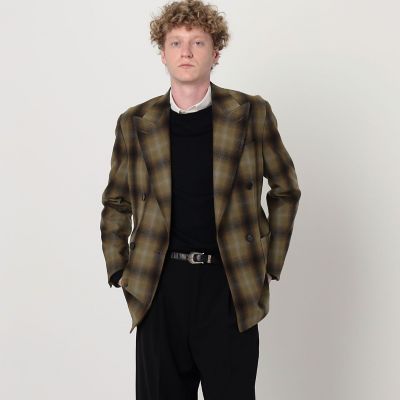 別注】PENDLETON ウールオンブレチェック ダブルブレスト4