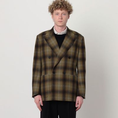 別注】PENDLETON ウールオンブレチェック ダブルブレスト4