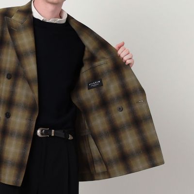 別注】PENDLETON ウールオンブレチェック ダブルブレスト4