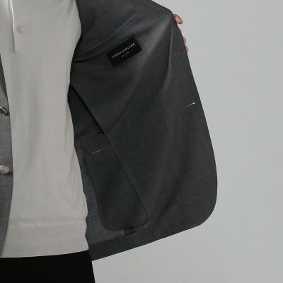 ウールシルクホップサック　２Ｂブレザージャケット　ｕｔｉｌｉｔｙ