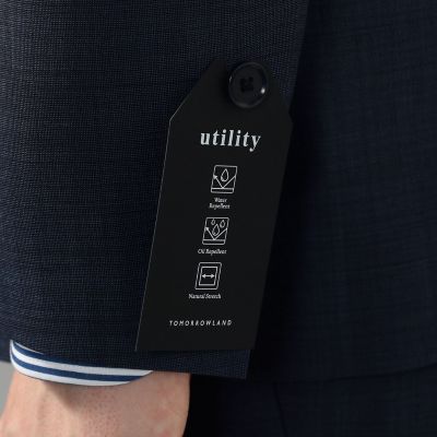 ウールシルクトロピカル 2Bテーラードジャケット utility
