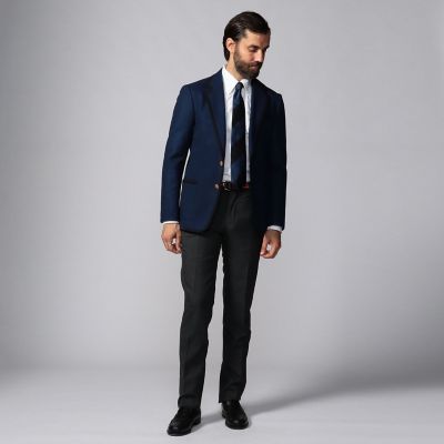 ウールメルトン 2Bブレザージャケット HAINS WORTH