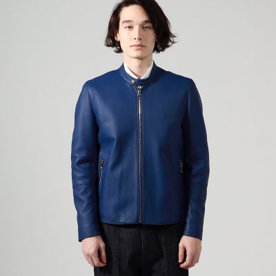【別注】ＤＥＮＩＭ×ＴＯＭＯＲＲＯＷＬＡＮＤ　ラムレザー　シングルライダースジャケット