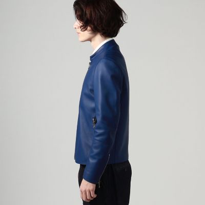 【別注】ＤＥＮＩＭ×ＴＯＭＯＲＲＯＷＬＡＮＤ　ラムレザー　シングルライダースジャケット