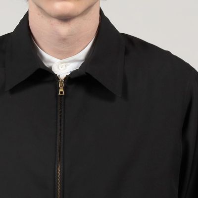 シルク　ジップアップブルゾン