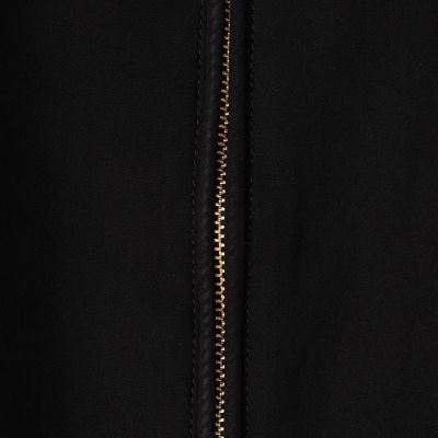 シルク　ジップアップブルゾン