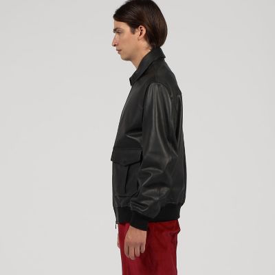 別注】EMMETI AKRON ラムレザー ブルゾン