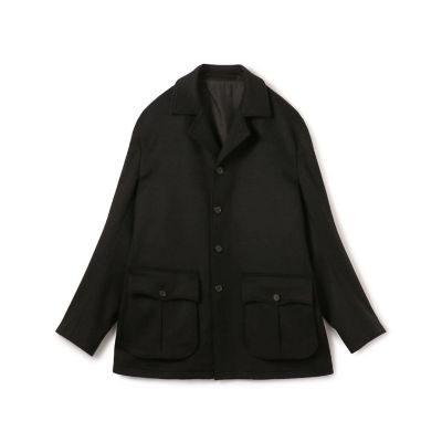 ウールカシミヤ　ドライビングコート