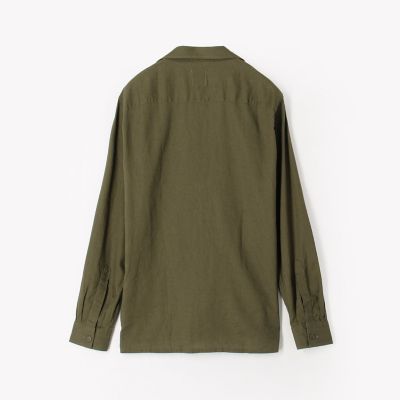 別注】GUY ROVER リネンレーヨン サファリシャツ