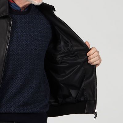 UTA　EMMETI AKRON ラムレザー ブルゾン　M ブラック 別注】EMMETI AKRON ラムレザー ブルゾン