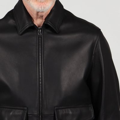 【定価22万】別注EMMETI AKRON ラムレザー ブルゾン 未使用品 別注】EMMETI AKRON ラムレザー ブルゾン