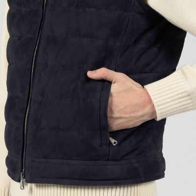 美品 EMMETI スエード ダウンベスト ダウン ベスト 別注 JURI 人気 別注】EMMETI JURI スエード ダウンベスト｜トゥモローランド 公式通販