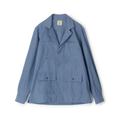 【美品/伊製】KRIZIAUOMO リネン100 ヘリンボーン ジャケット XL リネン ヘリンボーン サファリジャケット | TOMORROWLAND (Men