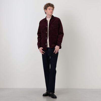 別注】GUY ROVER ストレッチコーデュロイ シャツブルゾン