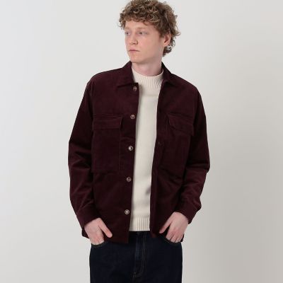 別注】GUY ROVER ストレッチコーデュロイ シャツブルゾン