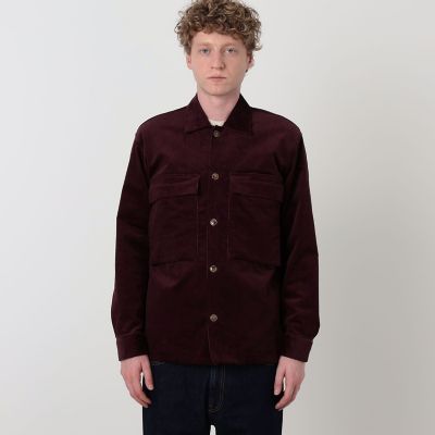 別注】GUY ROVER ストレッチコーデュロイ シャツブルゾン