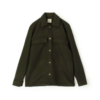 別注】GUY ROVER ウールポリエステル シャツブルゾン