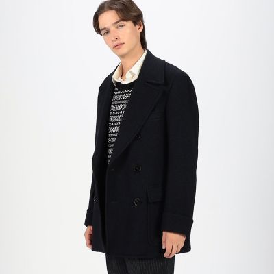 プレミアムシェットランドウール ショートポロコート | TOMORROWLAND