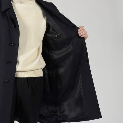 SUPER160'Sウール バルカラーコート | TOMORROWLAND (Men