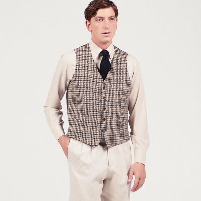 ウールツイード 5Bベスト Harris Tweed | TOMORROWLAND